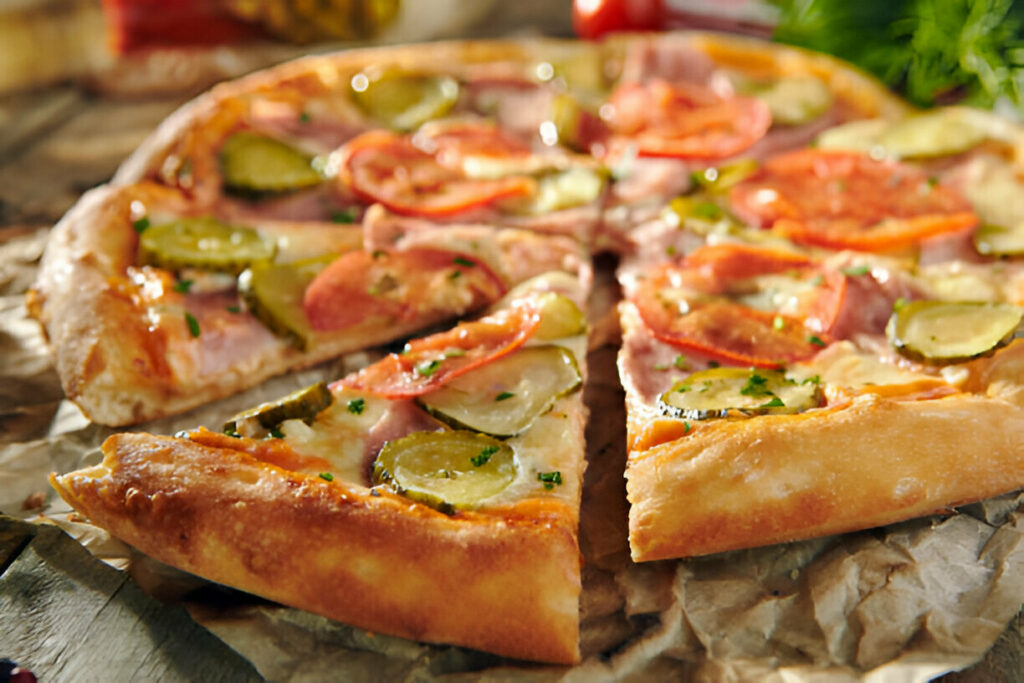 Dill Pickle & Ham Pizza Recipe