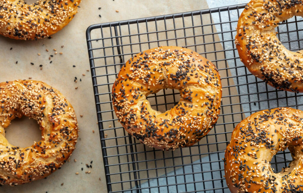 Homemade Sesame Bagels Recipe