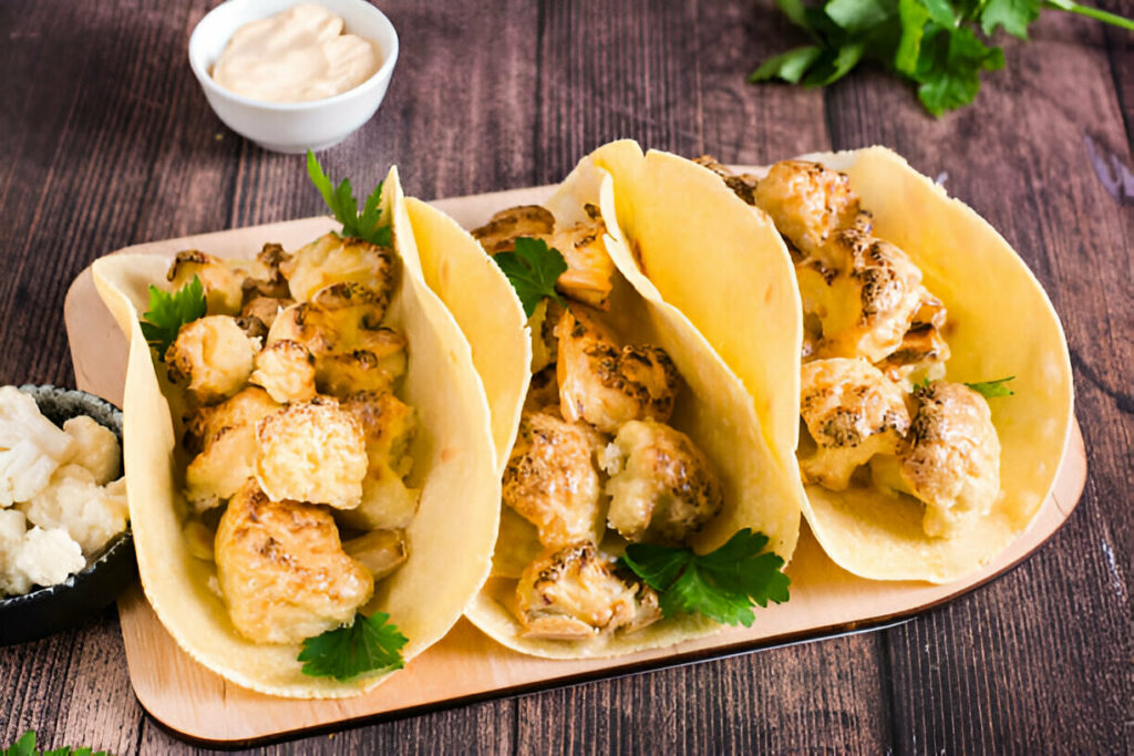 Lemons Roasted Cauliflower Tacos Recipe