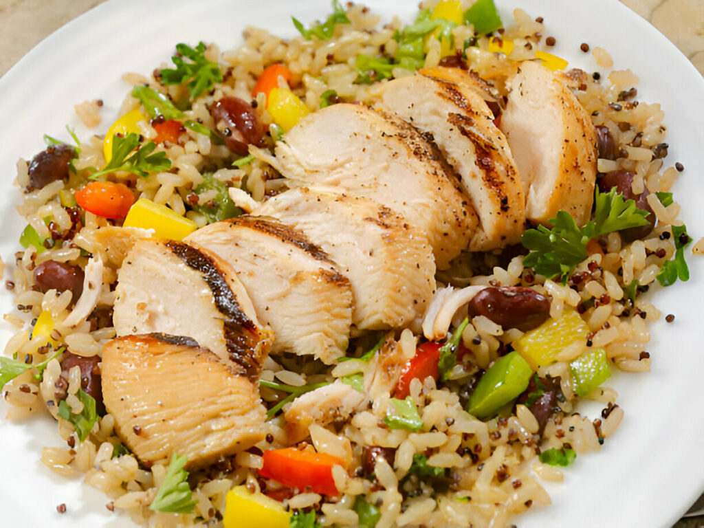 Quinoa and Brown Rice Chicken Salad Recipe