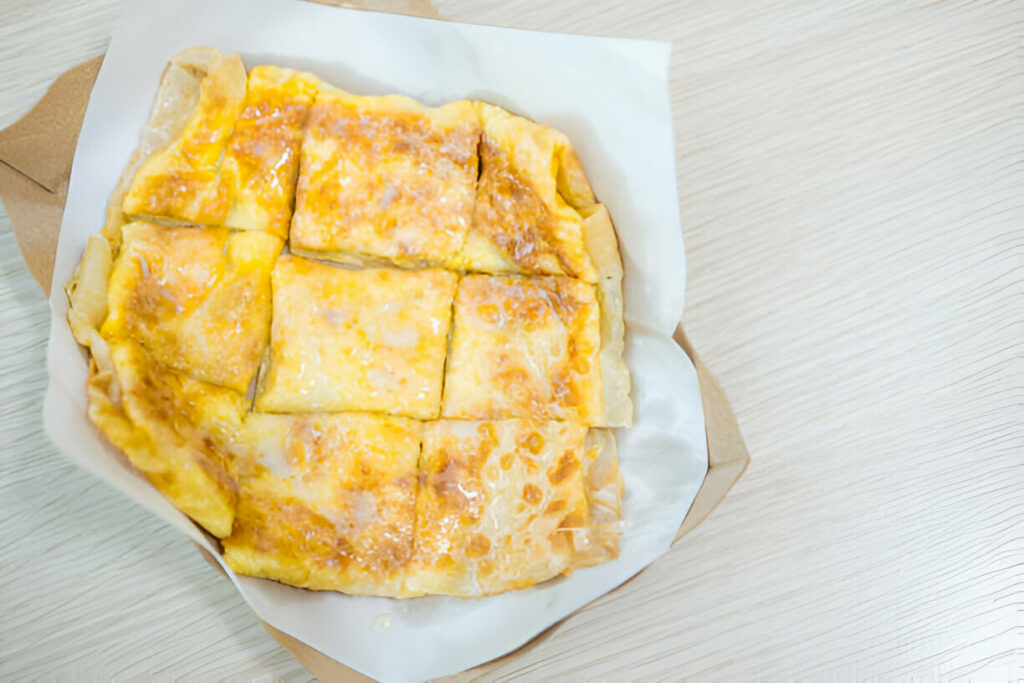 Roti with Egg and Sweetened Condensed Milk Recipe