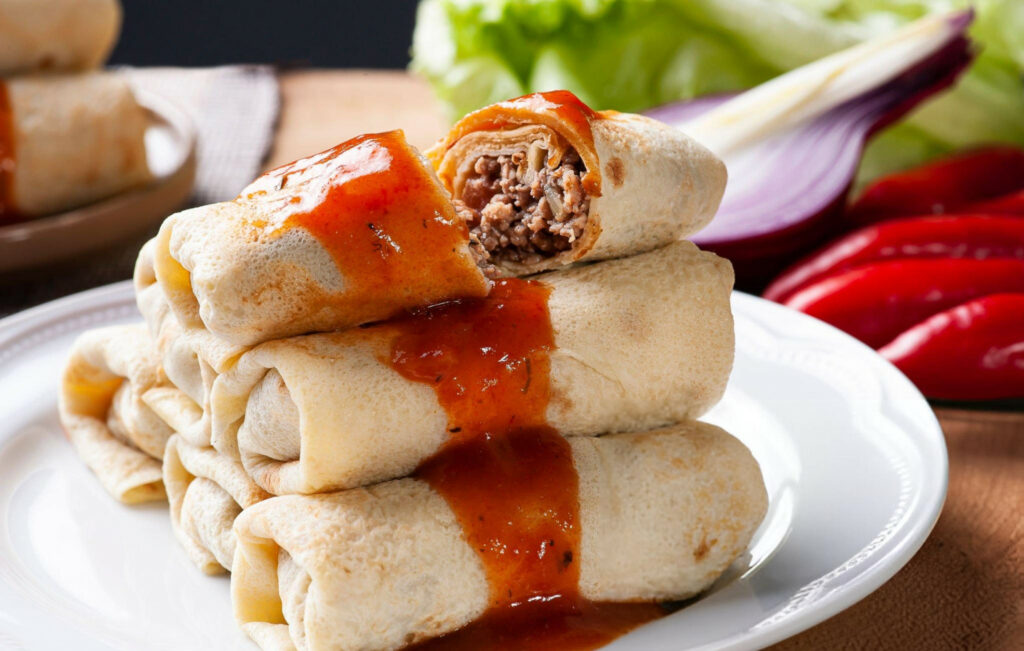 Savoury Pancakes with Meat Recipe