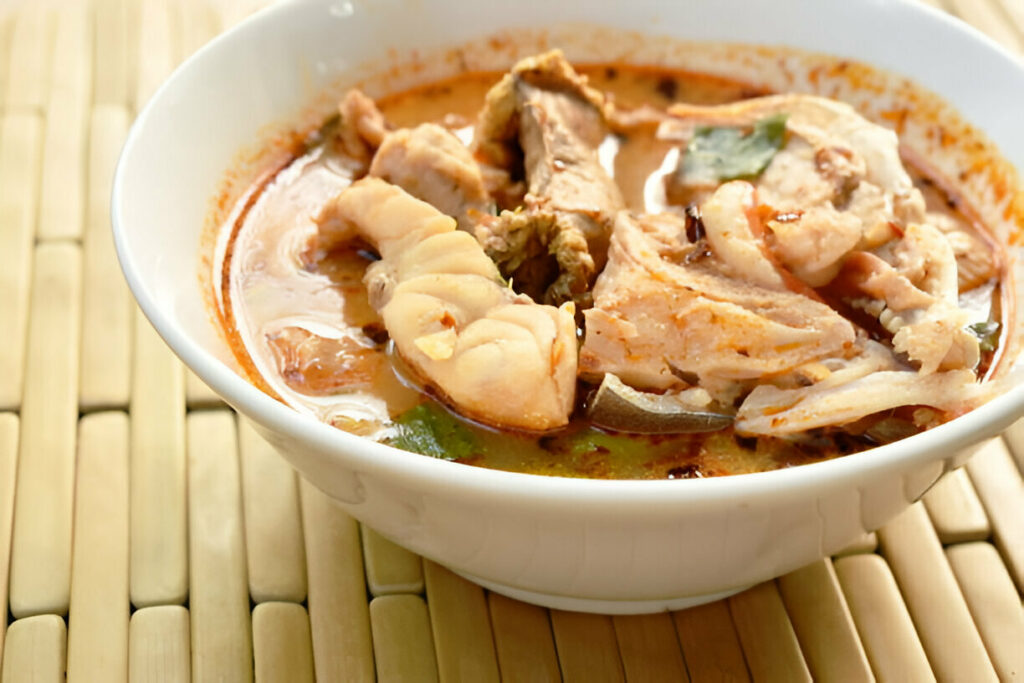 Spicy Boiled Bass Fish in Tom Yum Soup Recipe