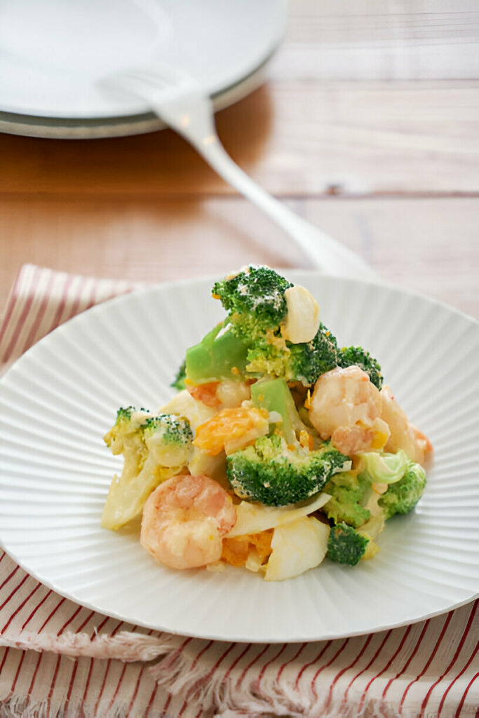 Broccoli and Shrimp Tartare Salad Recipe