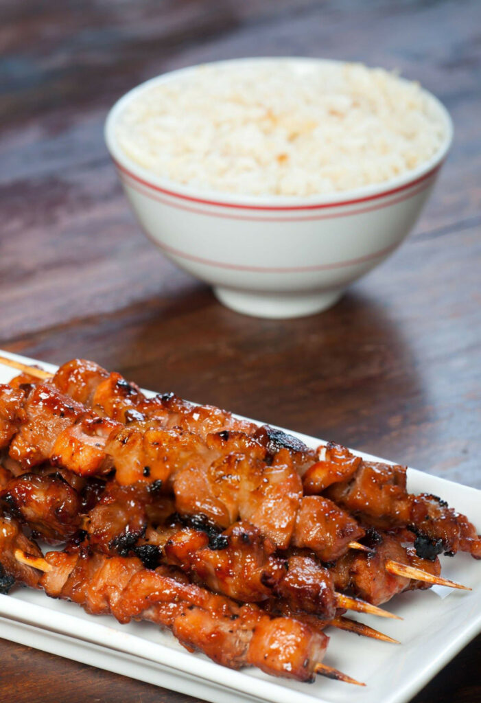 Grilled Thai Coconut Chicken Skewers Recipe