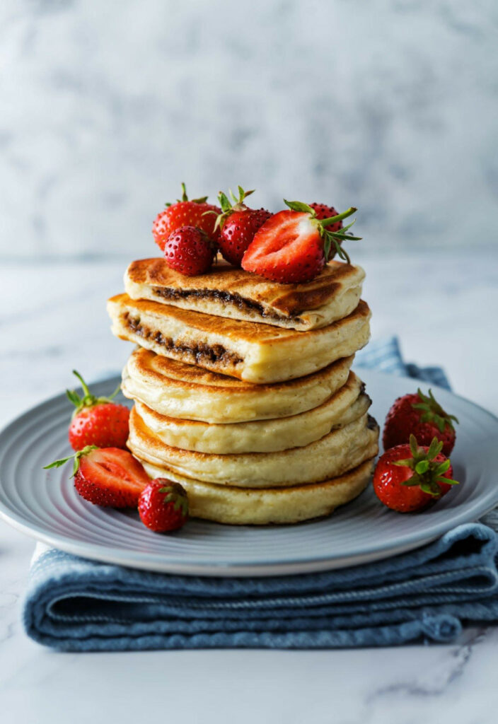 Nutella Stuffed Pancakes Recipe