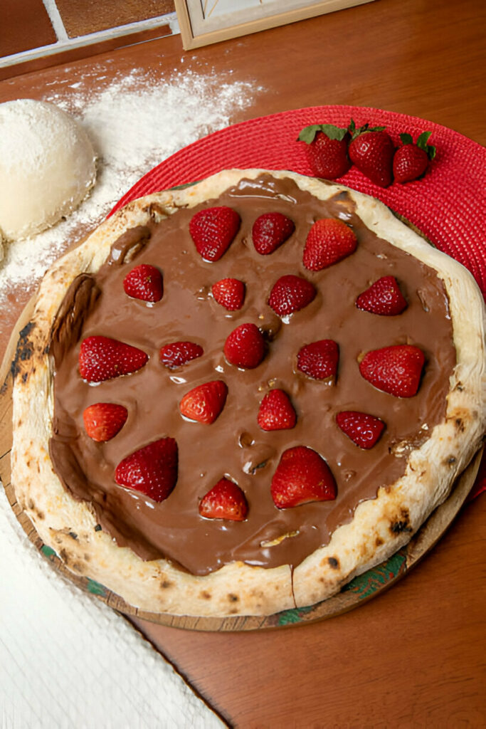 Strawberry Nutella Pizza Recipe