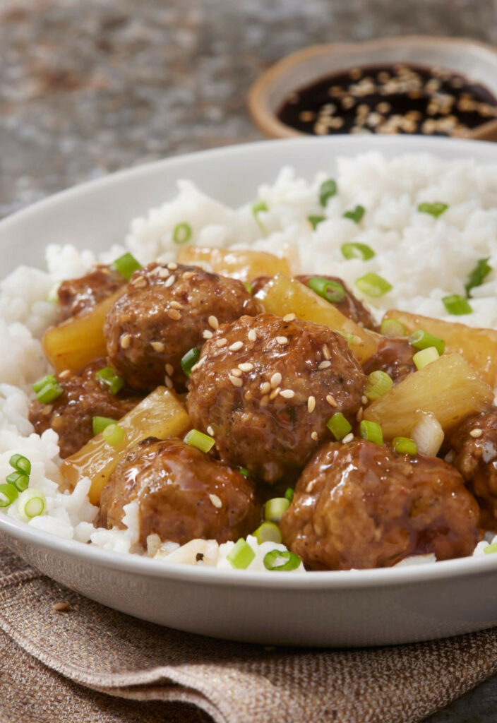 Sweet and Sour Pineapple Meatballs Recipe