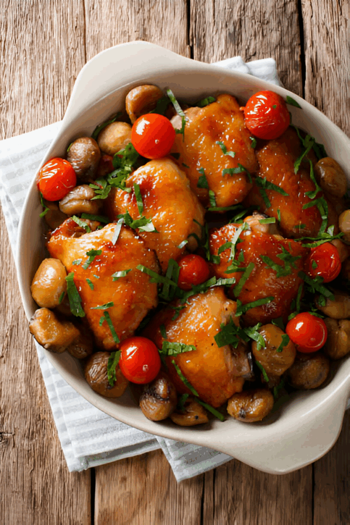Chicken with Walnuts and Chestnuts Recipe