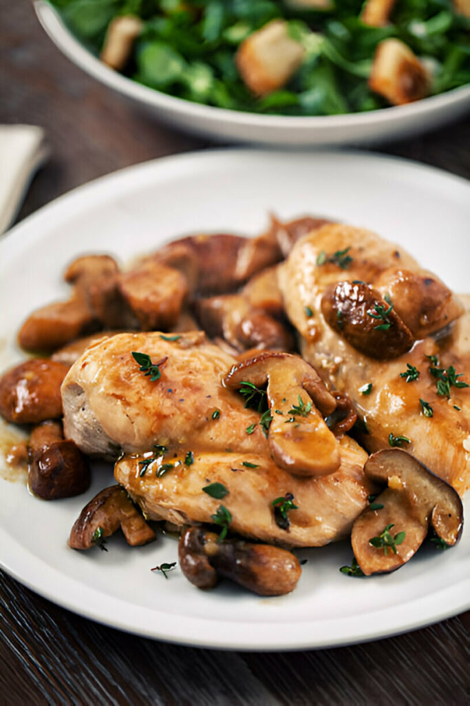 Grilled Chicken Breast with Mushrooms Recipe