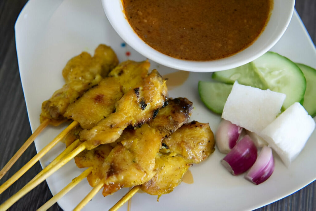 Chicken Satay with Peanut Sauce Recipe
