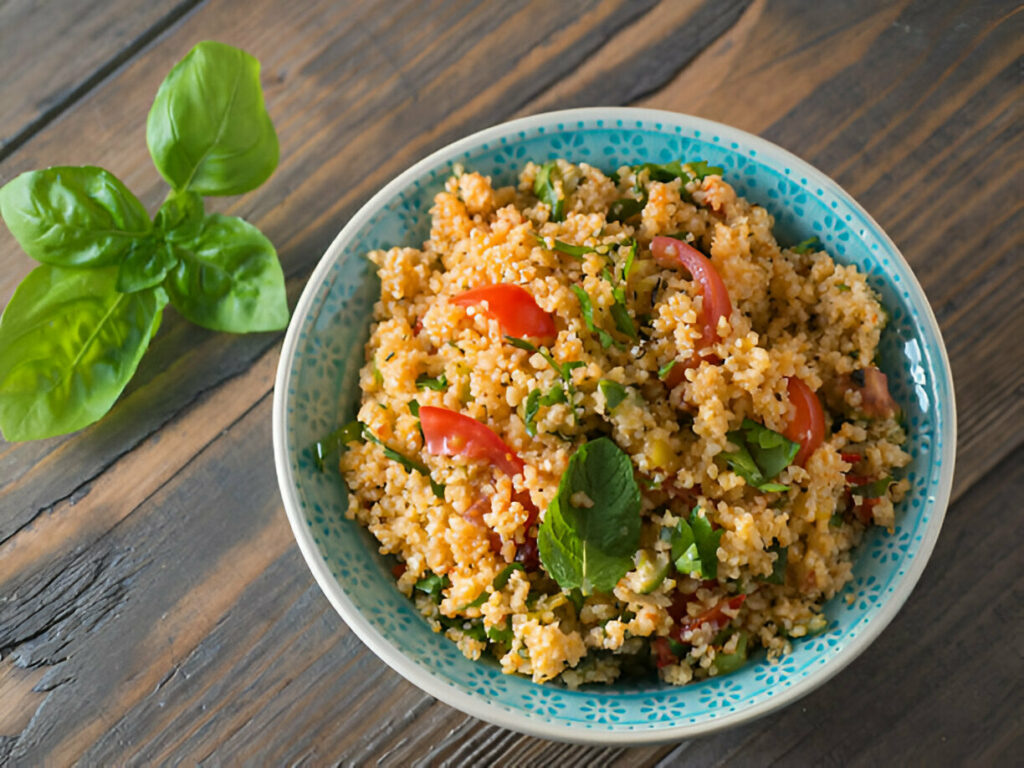 Couscous with Tomato and Basil Recipe