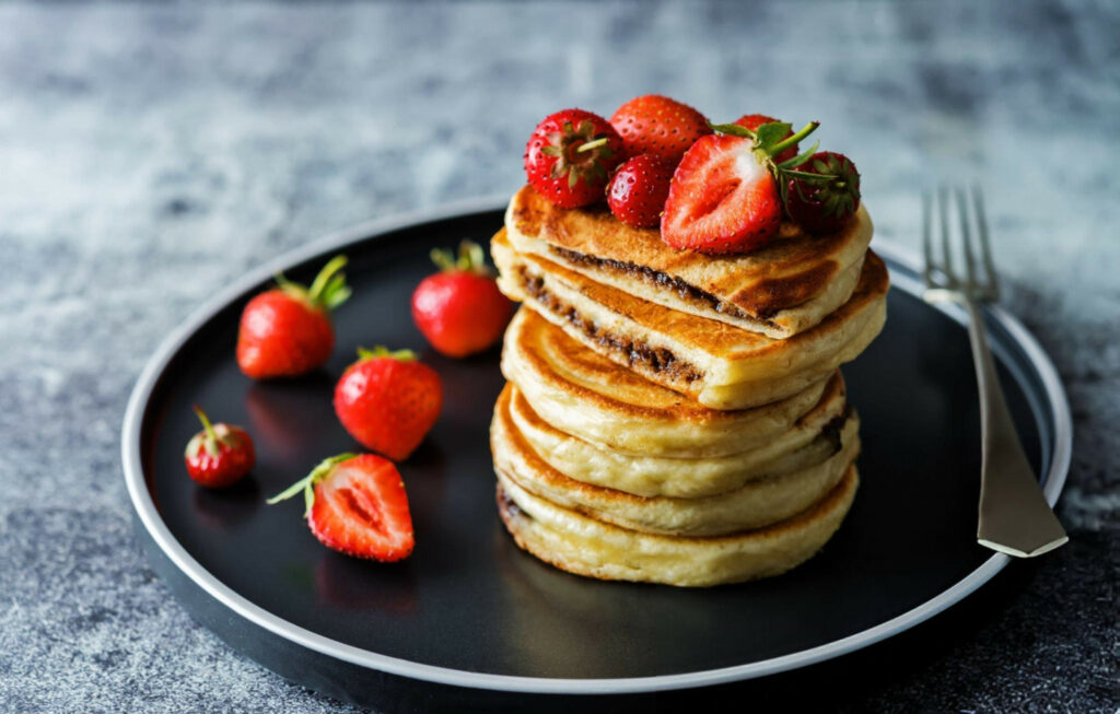 Nutella Stuffed Pancakes Recipe