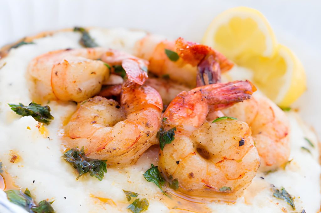 Lemon Garlic Shrimp and Grits Recipe