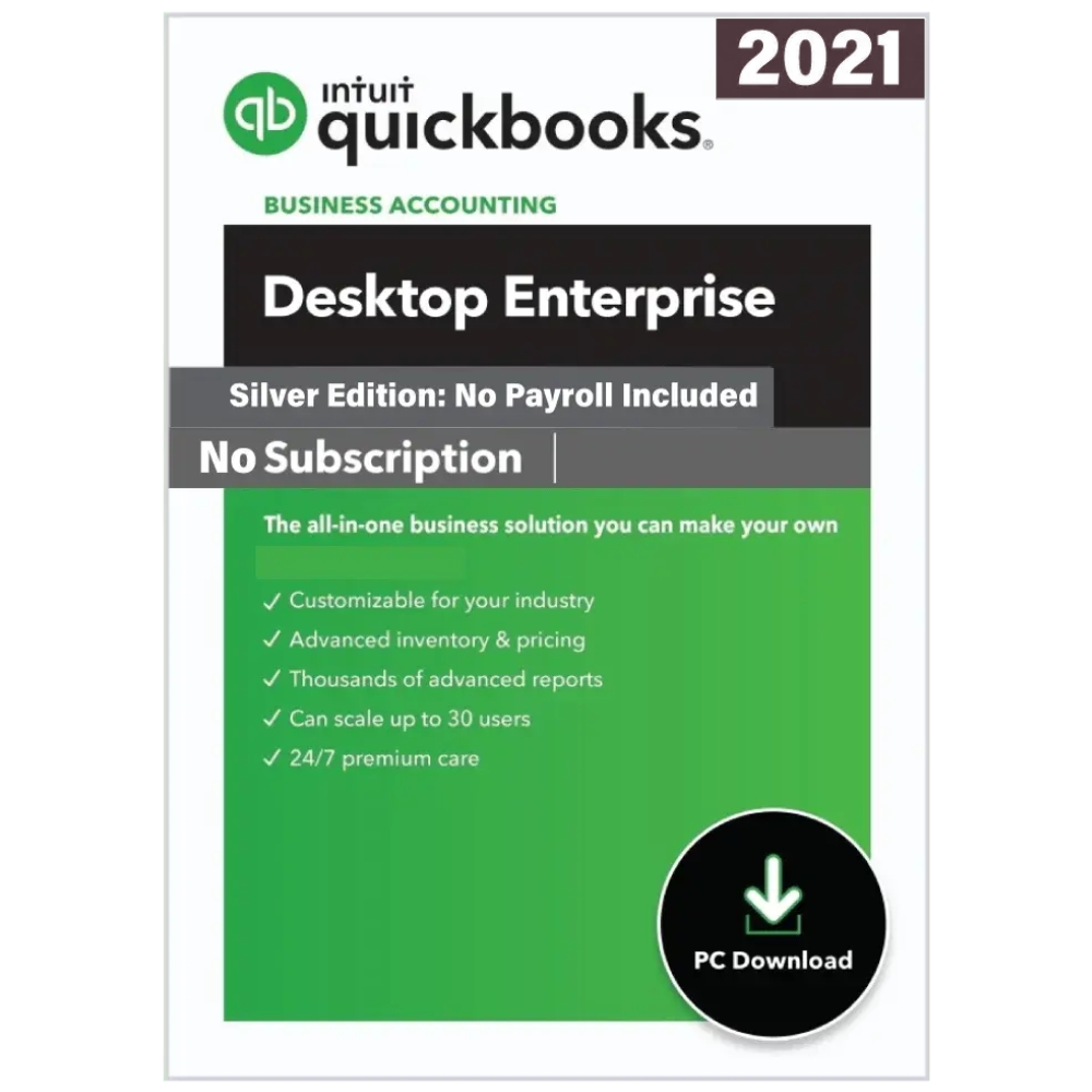 QuickBooks Desktop Enterprise Solutions 2021 CA for Windows