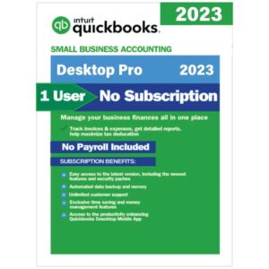 QuickBooks Desktop Pro 2023 US for Windows