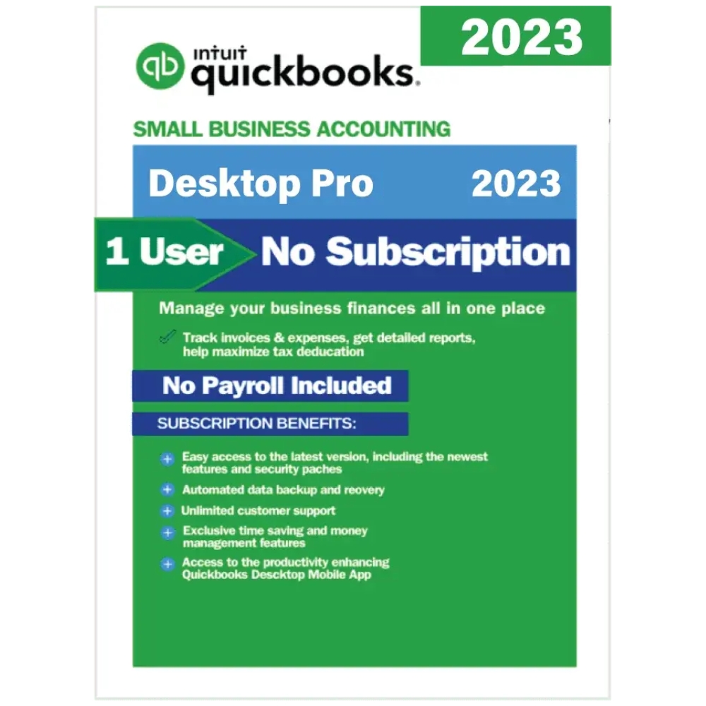 QuickBooks Desktop Pro 2023 US for Windows