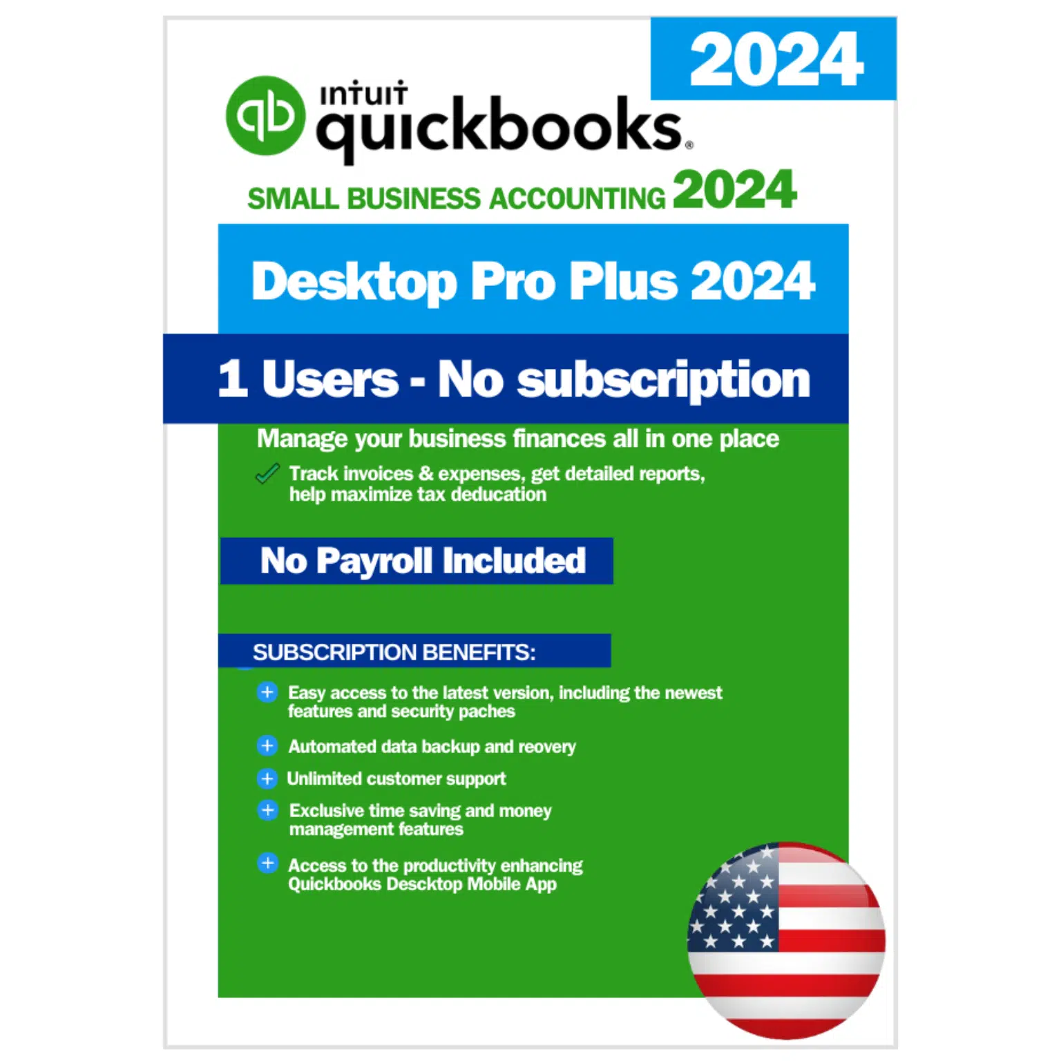 QuickBooks Desktop Pro 2024 US for Windows