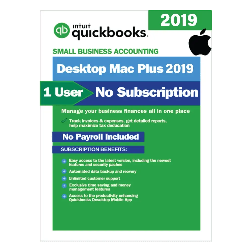 QuickBooks Mac Plus 2019
